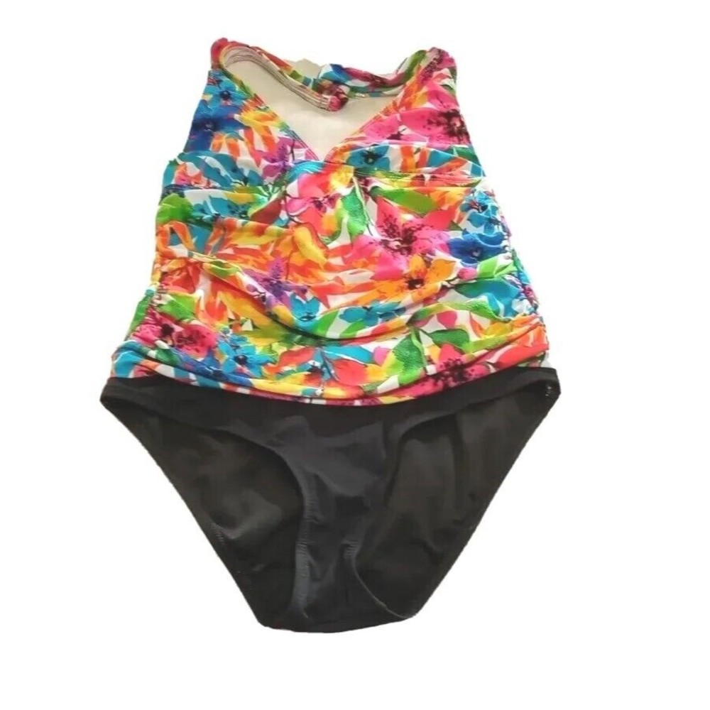 Women's Ralph Lauren Chap's Halter Top One Piece Swim Suit  Size 12